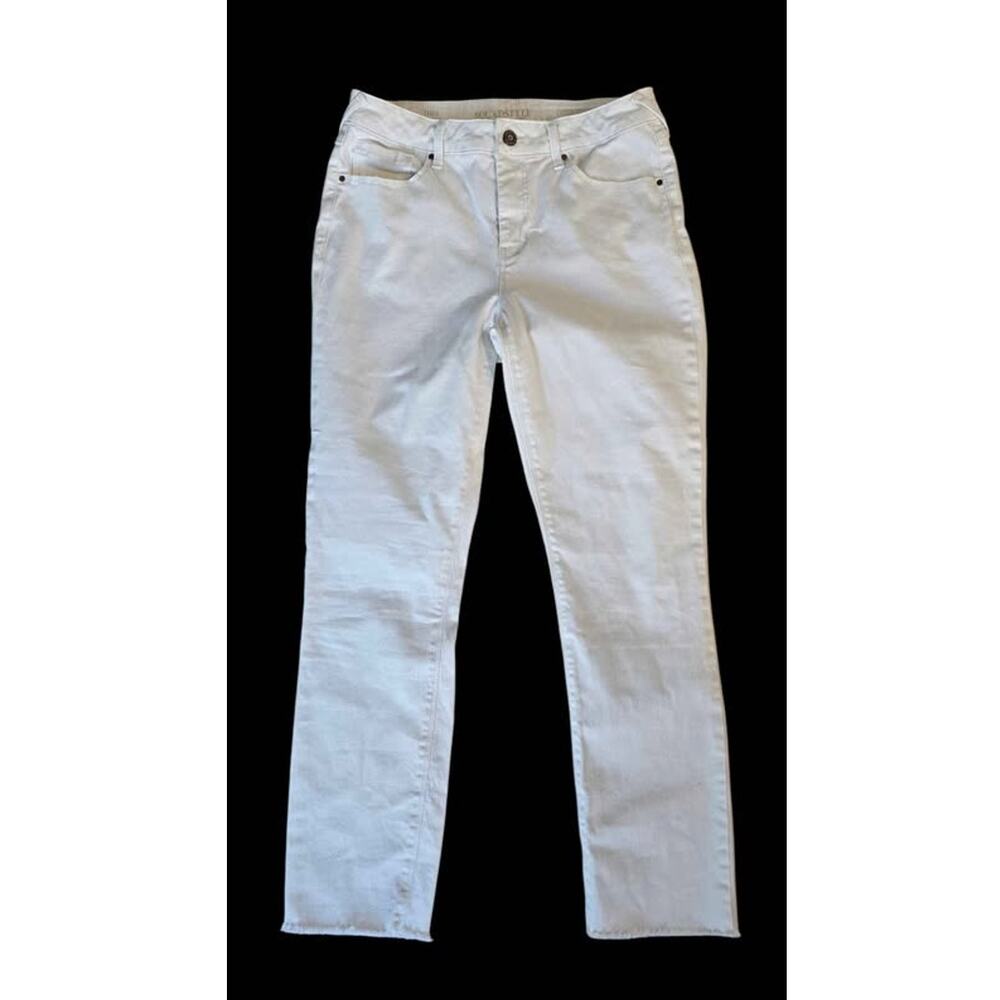 SOUNDSTYLE Jamie Ankle Skinny White Jeans Size 4